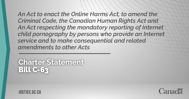 media-block::gallery_row::100::center::Bill C-63: An Act to enact the Online Harms Act, to amend the Criminal Code, the Canadian Human Rights Act and An Act re